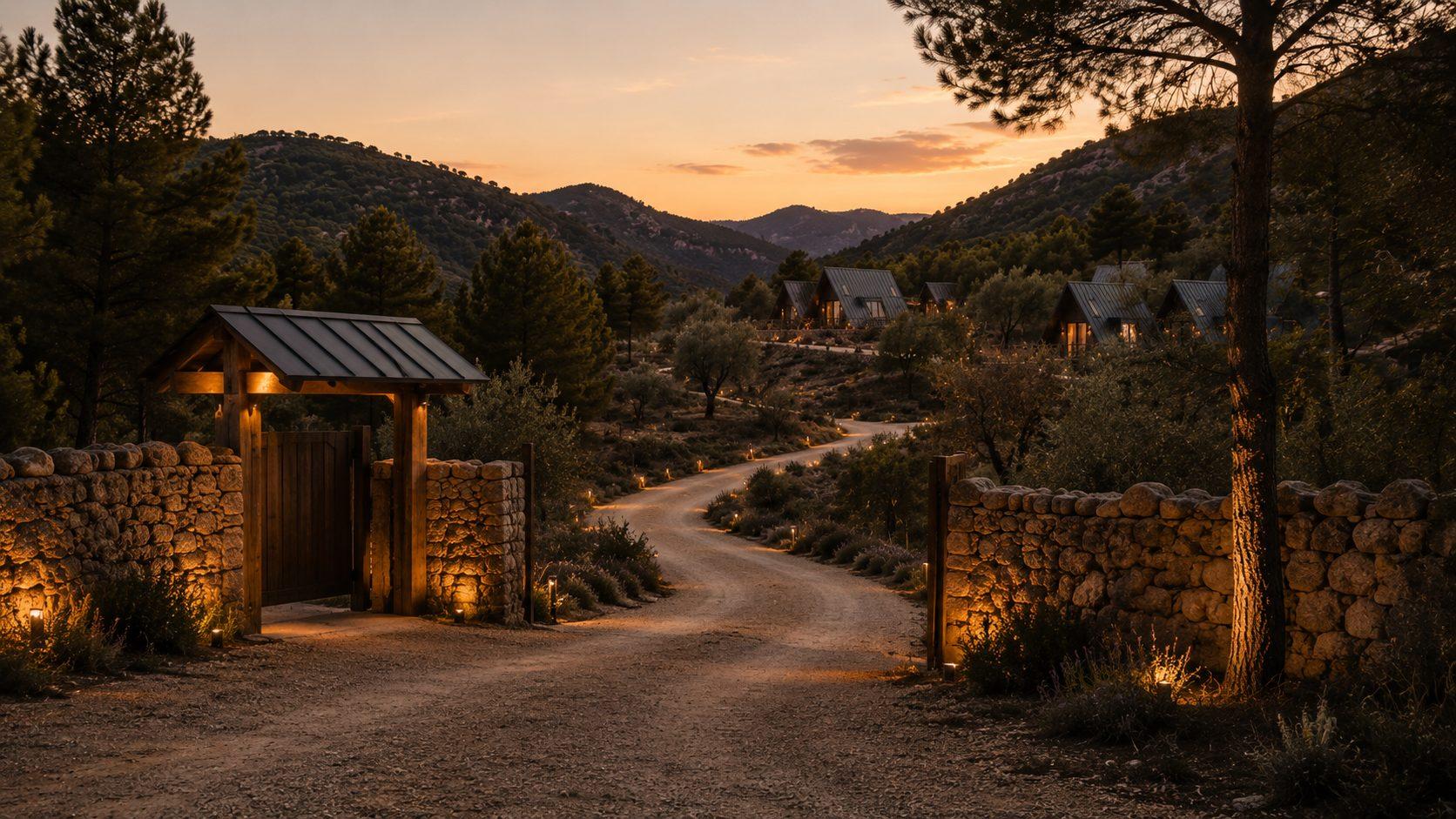 Eco-resort estate arrival — development project, Alicante interior