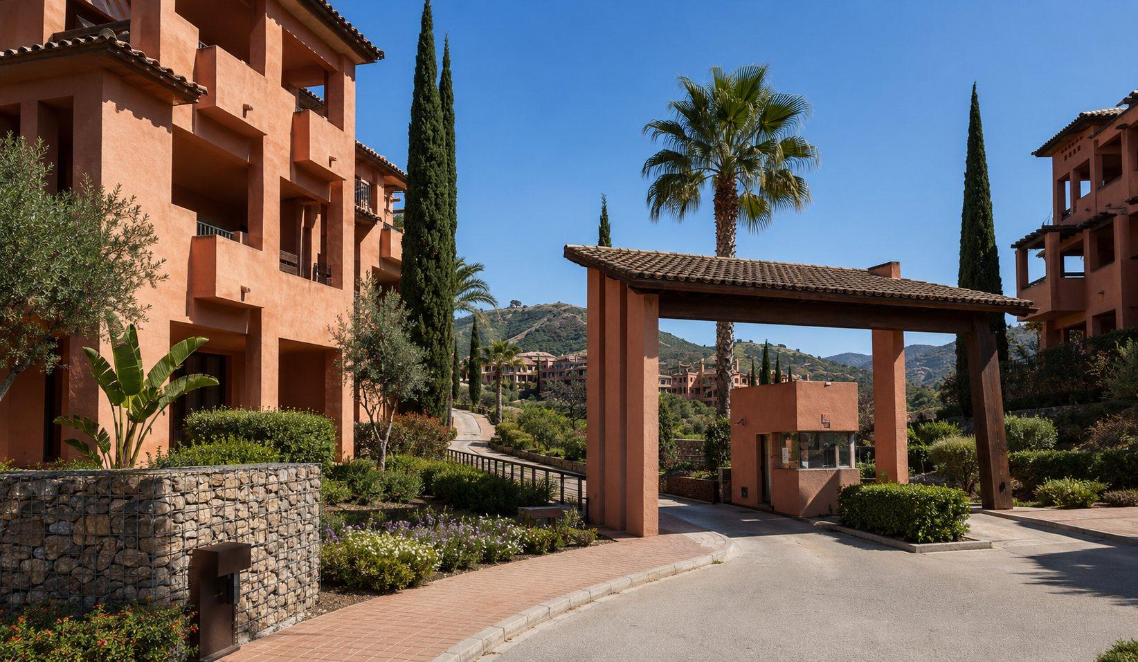 Golf resort entrance — development project for sale, Murcia, Spain