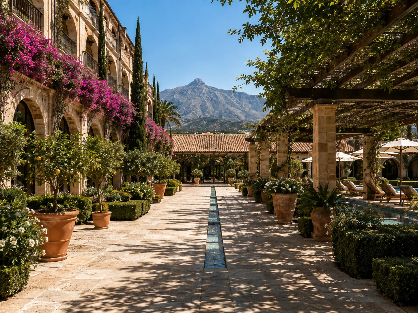 The courtyards